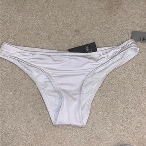 White bikini bottoms